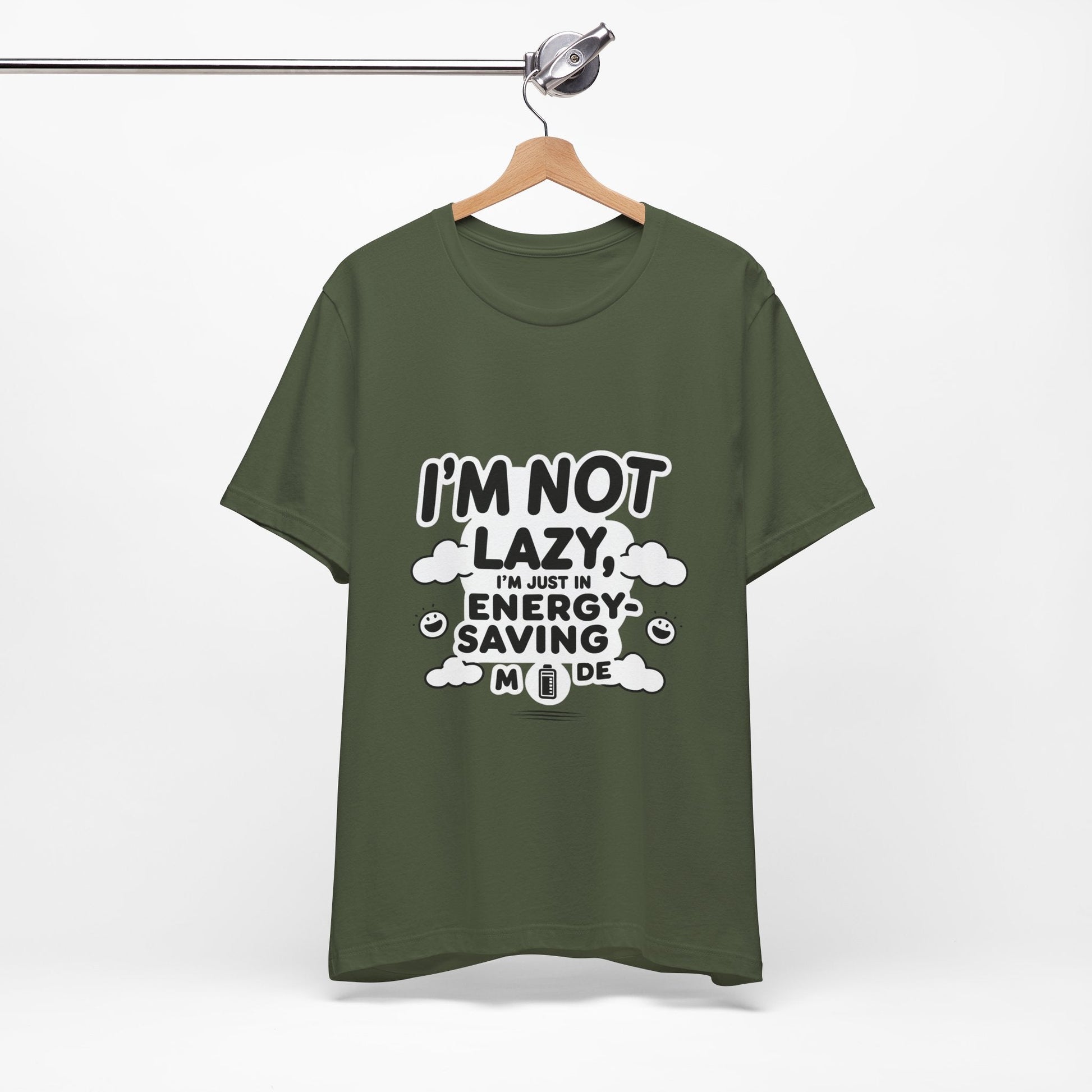 Funny Energy Saving Tee – Unisex Humor Shirt for Everyday Wear