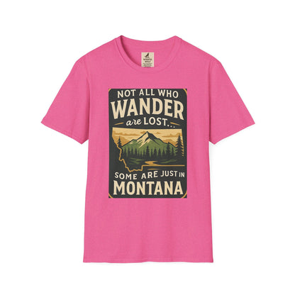 Unisex Wanderer T-Shirt – Not All Who Wander Are Lost Quote Tee