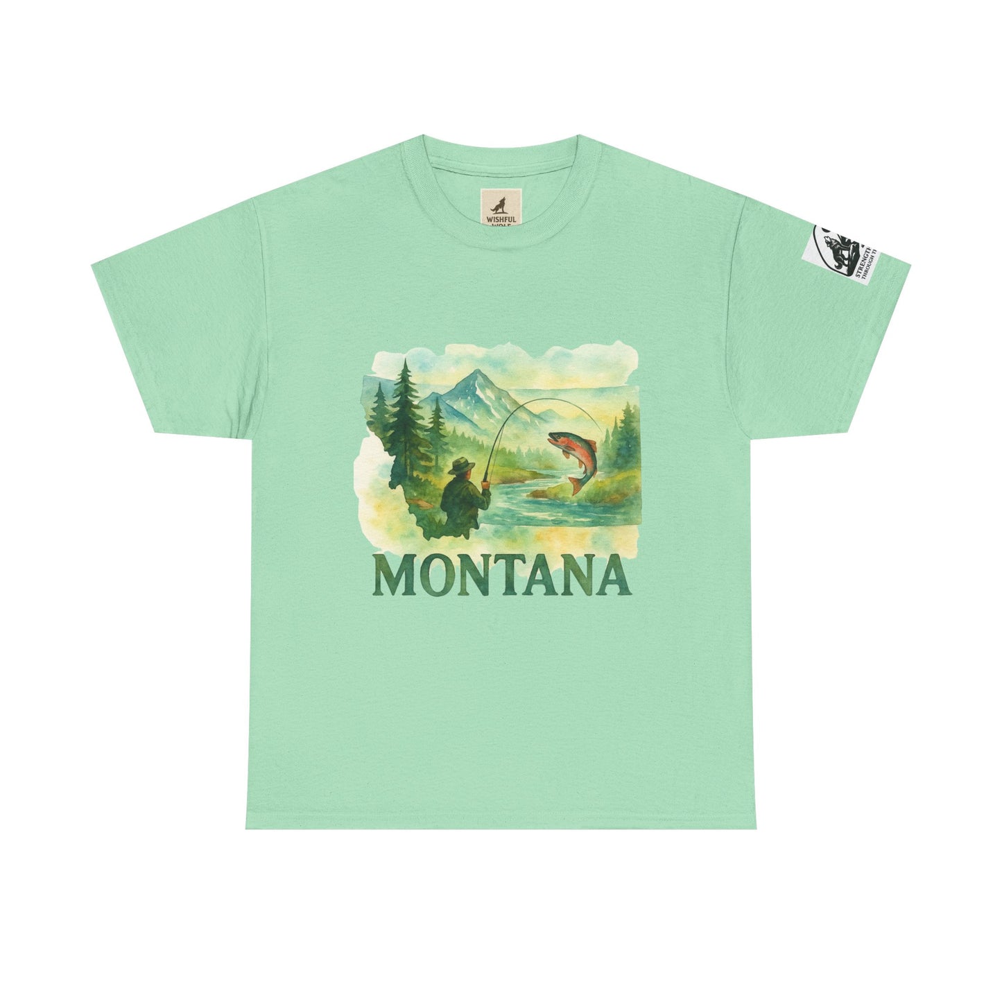 Montana Adventure Shirt – Retro Fishing Tee for Outdoor Enthusiasts