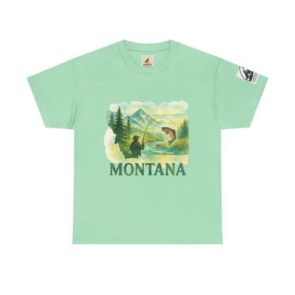 Montana Adventure Shirt – Retro Fishing Tee for Outdoor Enthusiasts