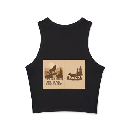 Women’s Nature Tank Top – Wolves & Motivational Outdoor Quote