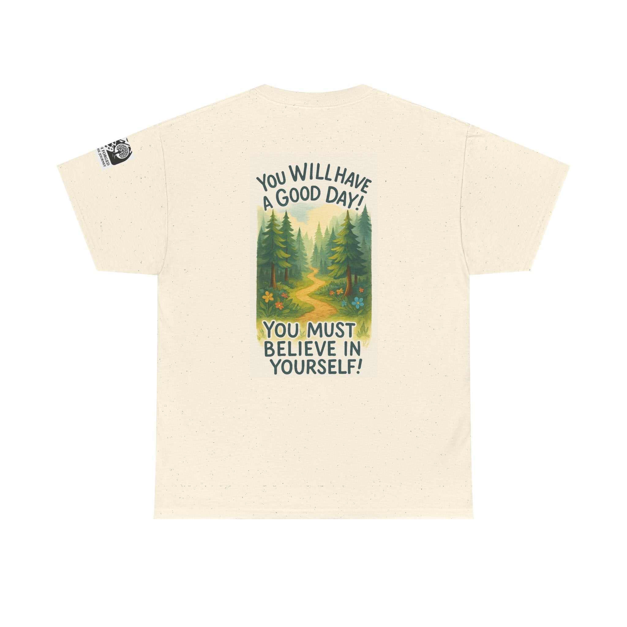 Soft Get Lost in Montana Tee with forest print and motivational quote, perfect for adventure seekers.
