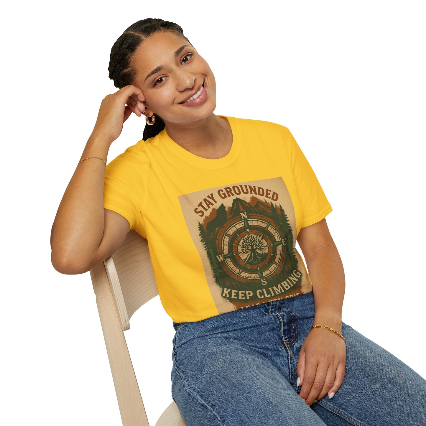 Adventure Hiking Tee – Stay Grounded Shirt for Nature Seekers