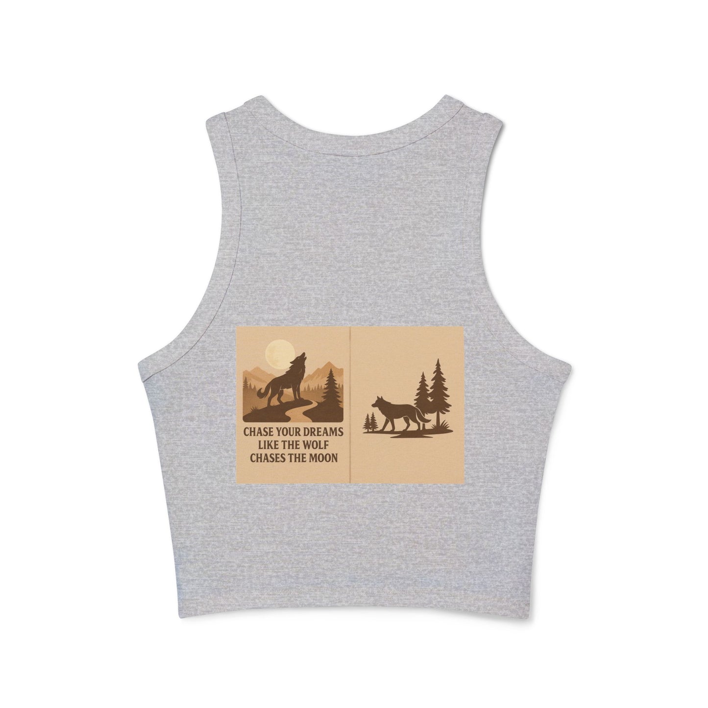 Women’s Nature Tank Top – Wolves & Motivational Outdoor Quote