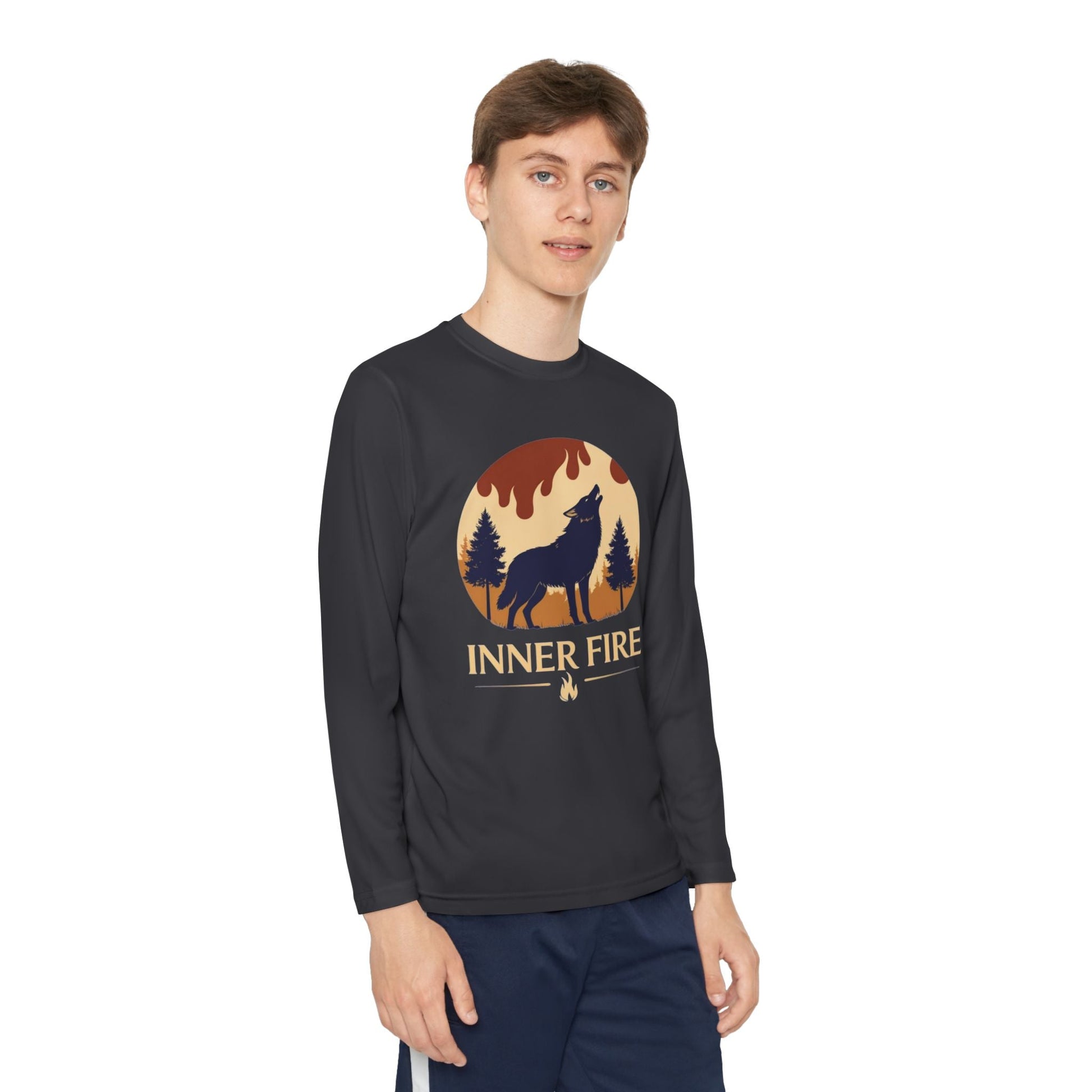 Youth Long Sleeve – Inner Fire Sparks Within Adventure Tee