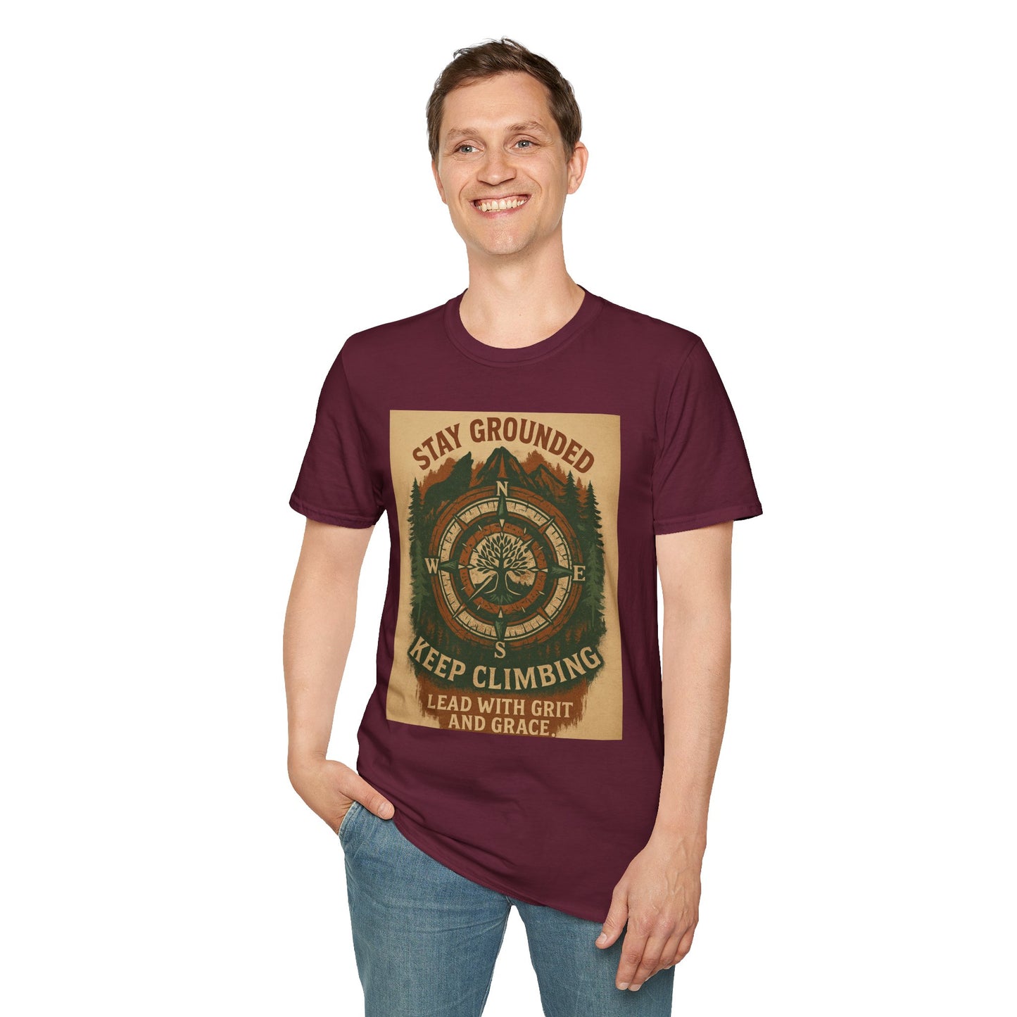 Adventure Hiking Tee – Stay Grounded Shirt for Nature Seekers