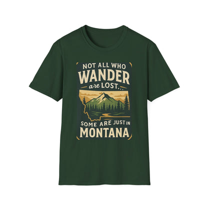 Unisex Wanderer T-Shirt – Not All Who Wander Are Lost Quote Tee