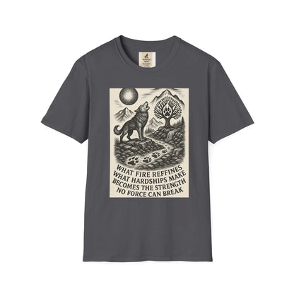 Inspirational Wolf T-Shirt with nature design and kindness message