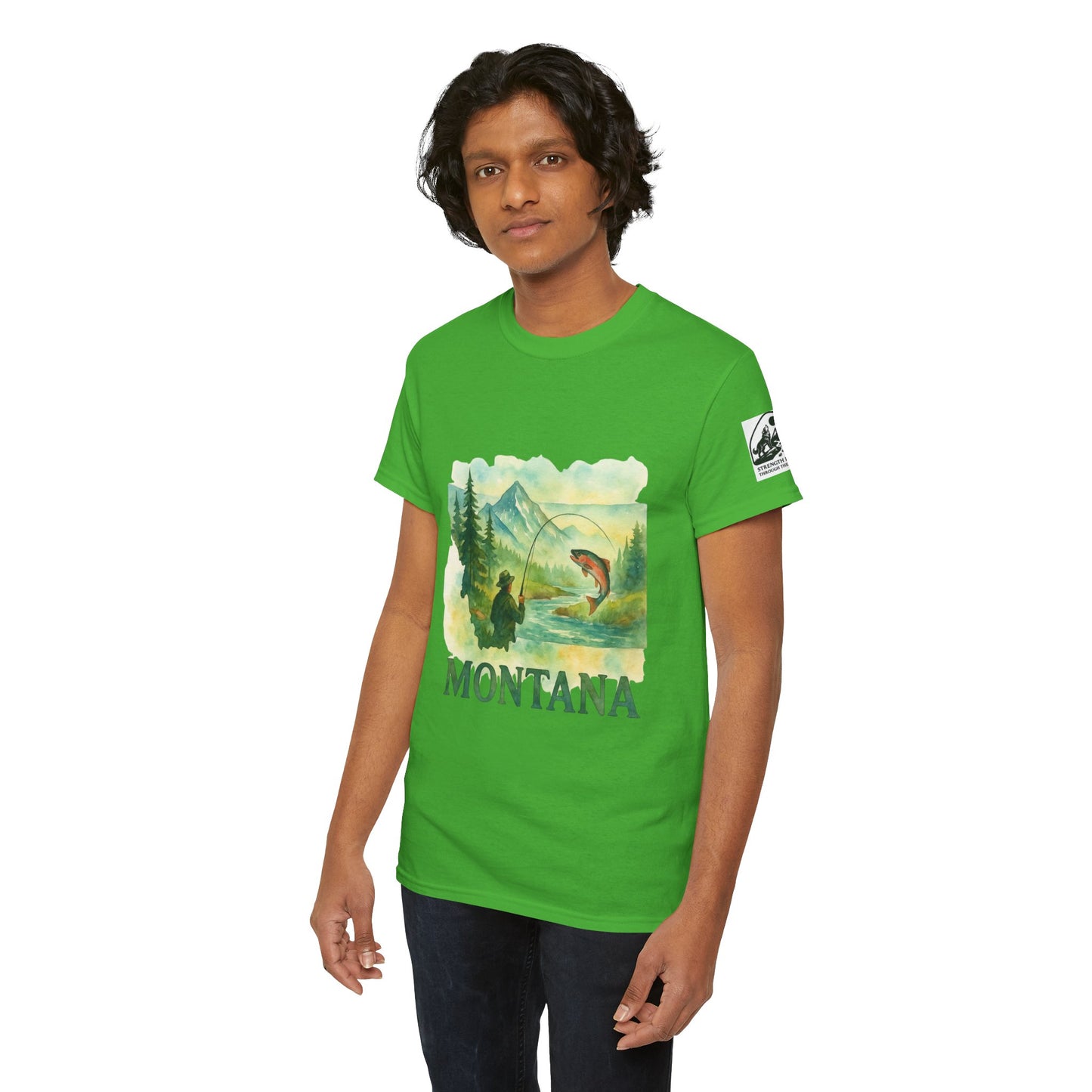 Montana Adventure Shirt – Retro Fishing Tee for Outdoor Enthusiasts