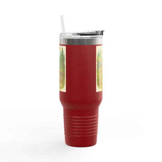 Wolves 40oz Insulated Travel Mug – Leak-Proof Tumbler for Outdoors